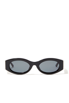 x Attico Berta Oval Sunglasses